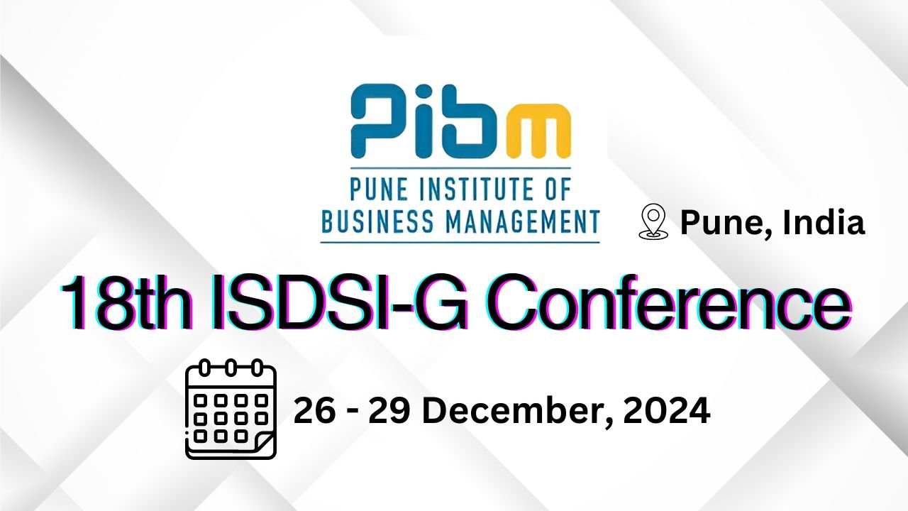 International Society for Data Sciences and Innovation – Global (ISDSI-G) Conference